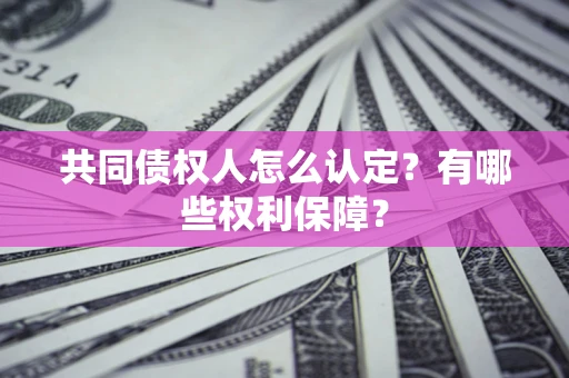 北京共同债权人怎么认定？有哪些权利保障？