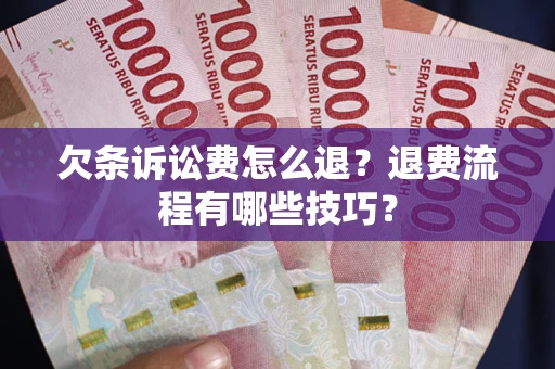 北京欠条诉讼费怎么退？退费流程有哪些技巧？