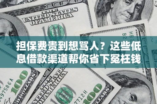 北京担保费贵到想骂人？这些低息借款渠道帮你省下冤枉钱