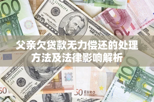 北京父亲欠贷款无力偿还的处理方法及法律影响解析